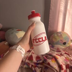 Red and White Bottle